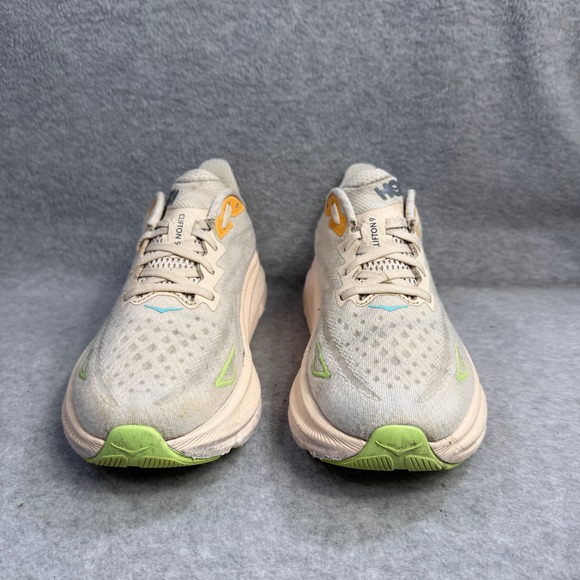 Hoka One One Womens Shoes Size 8.5 Clifton 9 Beige Running Sneakers 1127896 VLS - Picture 2 of 10